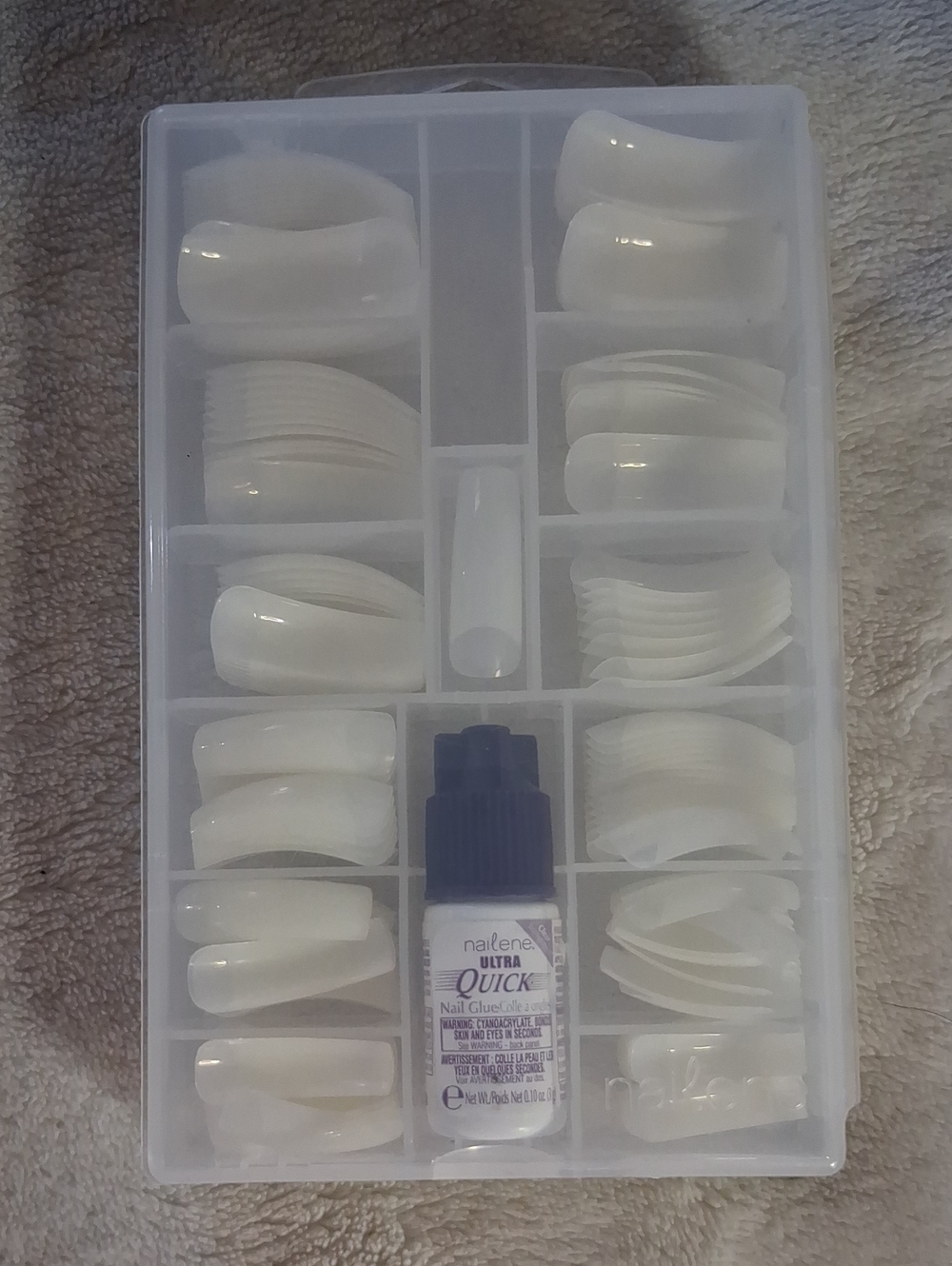 Ultra Quick White False Nail Tips Kit